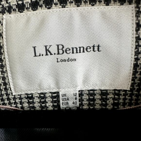 New Kate Middleton L.K. Bennett Delli Check Coat - Picture 6 of 7